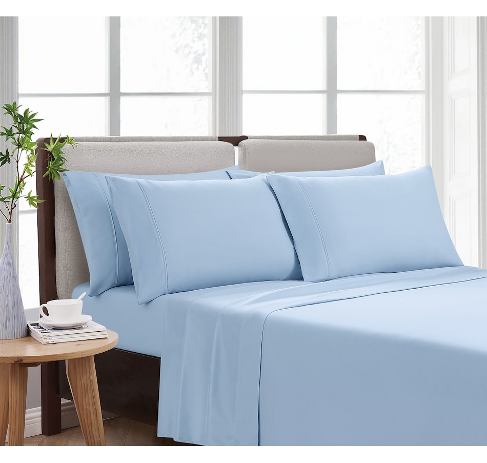 Image 120996_LTB.jpg, Product 120-996 / Price $49.99 - $69.99, Cannon Home Microfibre 6-Piece Solid Sheet Set from Cannon Home on TSC.ca's Home & Garden department