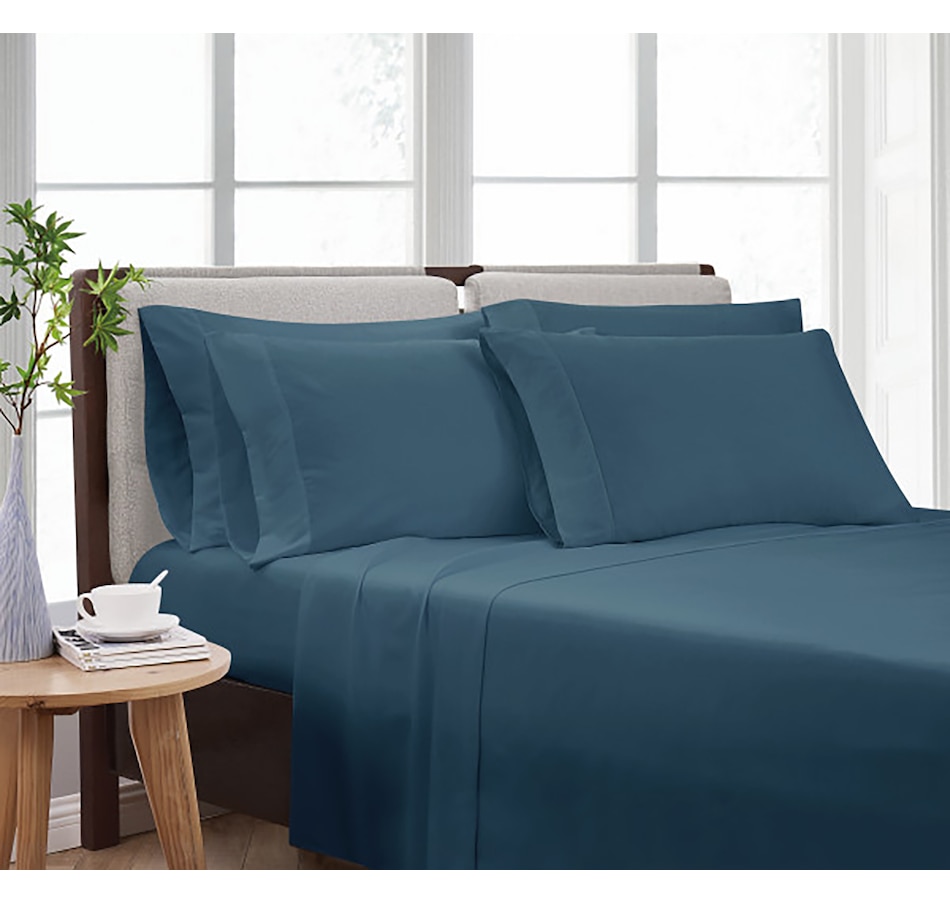 Image 120996_NVY.jpg, Product 120-996 / Price $49.99 - $69.99, Cannon Home Microfibre 6-Piece Solid Sheet Set from Cannon Home on TSC.ca's Home & Garden department