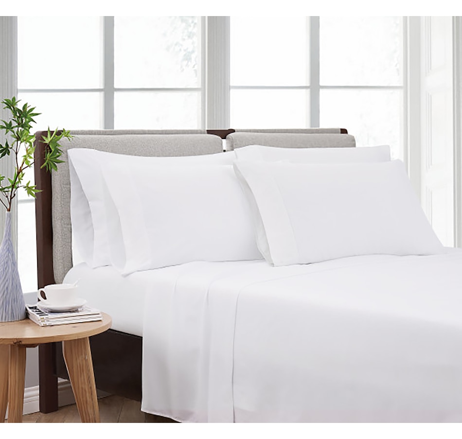 Image 120996_WHT.jpg, Product 120-996 / Price $49.99 - $69.99, Cannon Home Microfibre 6-Piece Solid Sheet Set from Cannon Home on TSC.ca's Home & Garden department