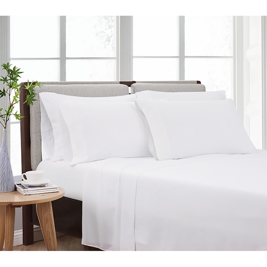 Image 120996_WHT.jpg, Product 120-996 / Price $19.33 - $34.33, Cannon Home Microfibre 6-Piece Solid Sheet Set from Cannon Home on TSC.ca's Home & Garden department