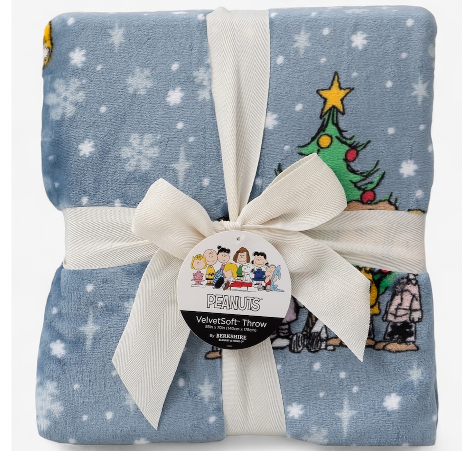 Image 121003_ALTMORE3.jpg, Product 121-003 / Price $24.99, Berkshire Blankets Peanuts Christmas Throw from Berkshire on TSC.ca's Home & Garden department