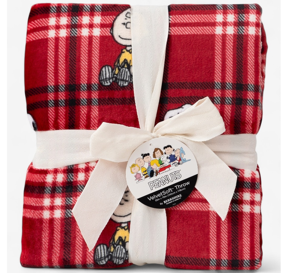 Image 121003_ALTMORE4.jpg, Product 121-003 / Price $24.99, Berkshire Blankets Peanuts Christmas Throw from Berkshire on TSC.ca's Home & Garden department