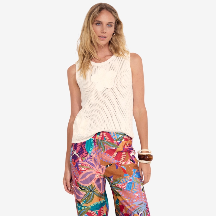 Image 121045_OWH.jpg, Product 121-045 / Price $84.88, Tramontana Sleeveless Crochet Jumper from Tramontana on TSC.ca's Fashion department