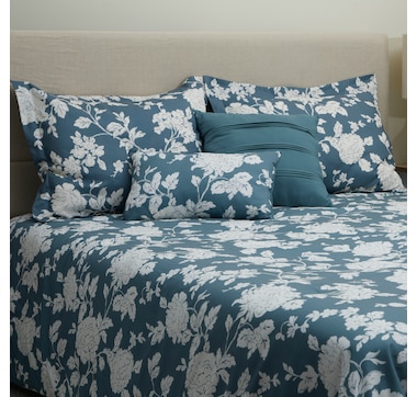 Home Suite Essentials Floral 5-Piece Comforter Set