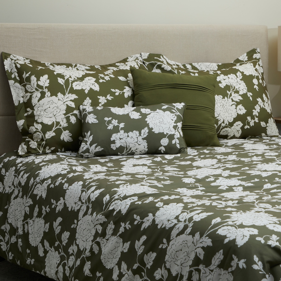 Image 121057_OLI.jpg, Product 121-057 / Price $54.99 - $76.99, Home Suite Essentials Floral 5-Piece Comforter Set from Home Suite on TSC.ca's Home & Garden department