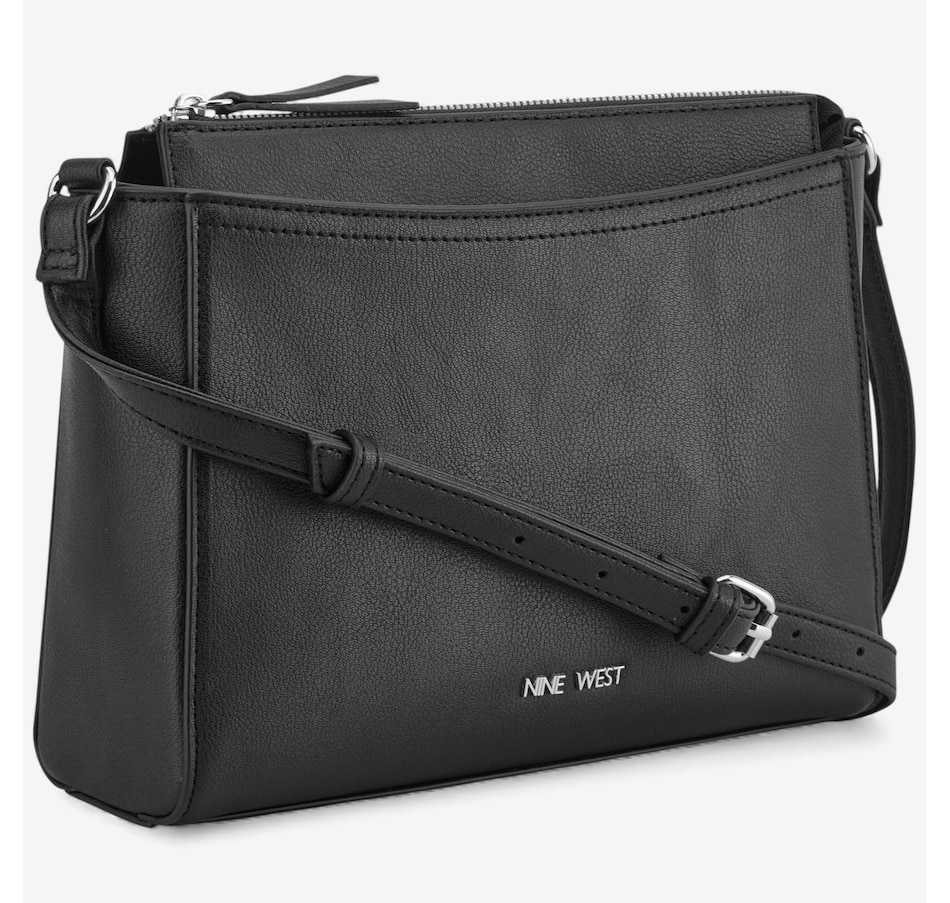 Image 121079_BLK.jpg, Product 121-079 / Price $59.88, Nine West Bowie Mini Top Zip Crossbody from Nine West on TSC.ca's Fashion department