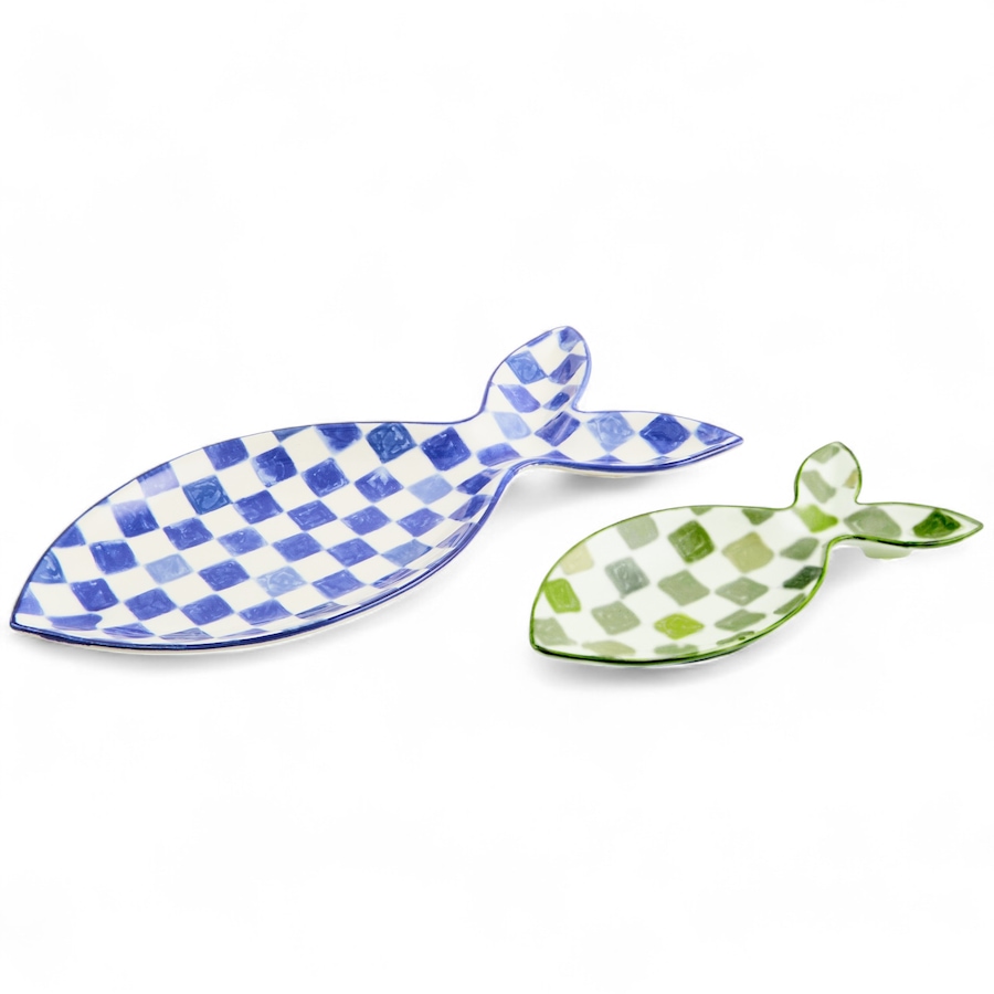 Image 121092_ALTMORE1.jpg, Product 121-092 / Price $200.00, MacKenzie-Childs Go Fish Serving Platter (set of 2) from MacKenzie Childs on TSC.ca's Kitchen department