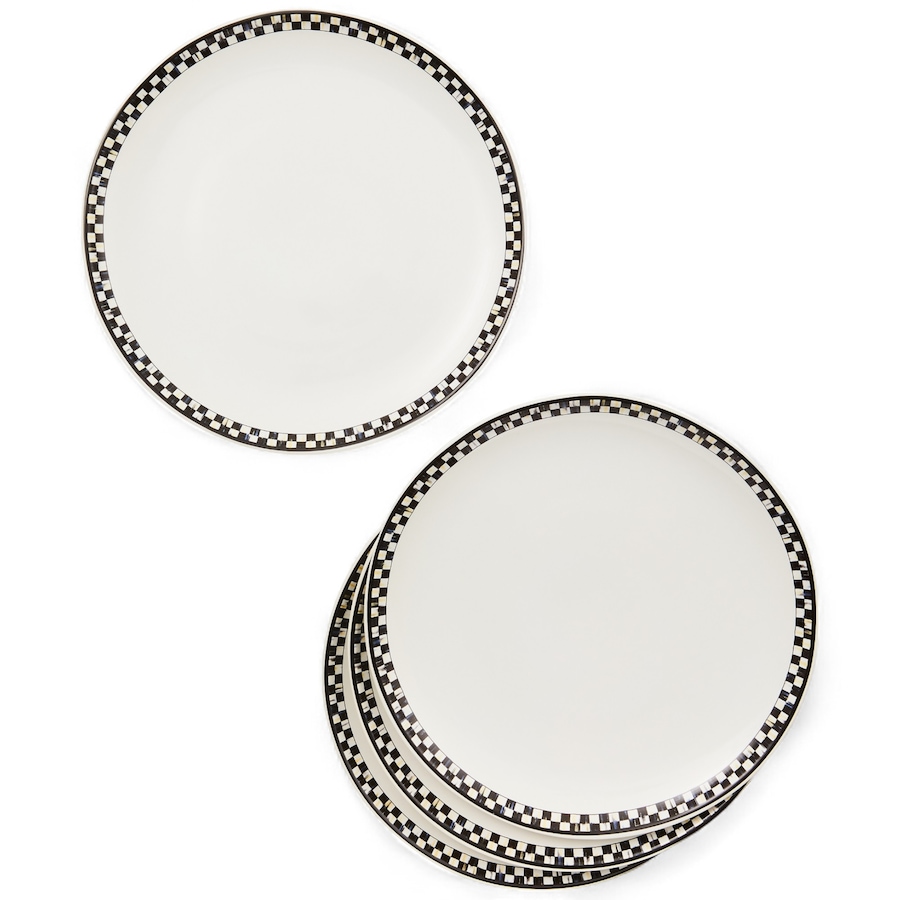 Image 121093_ALTMORE1.jpg, Product 121-093 / Price $115.00 - $172.00, MacKenzie-Childs Courtly Check Everyday Plates (set of 4) from MacKenzie Childs on TSC.ca's Kitchen department