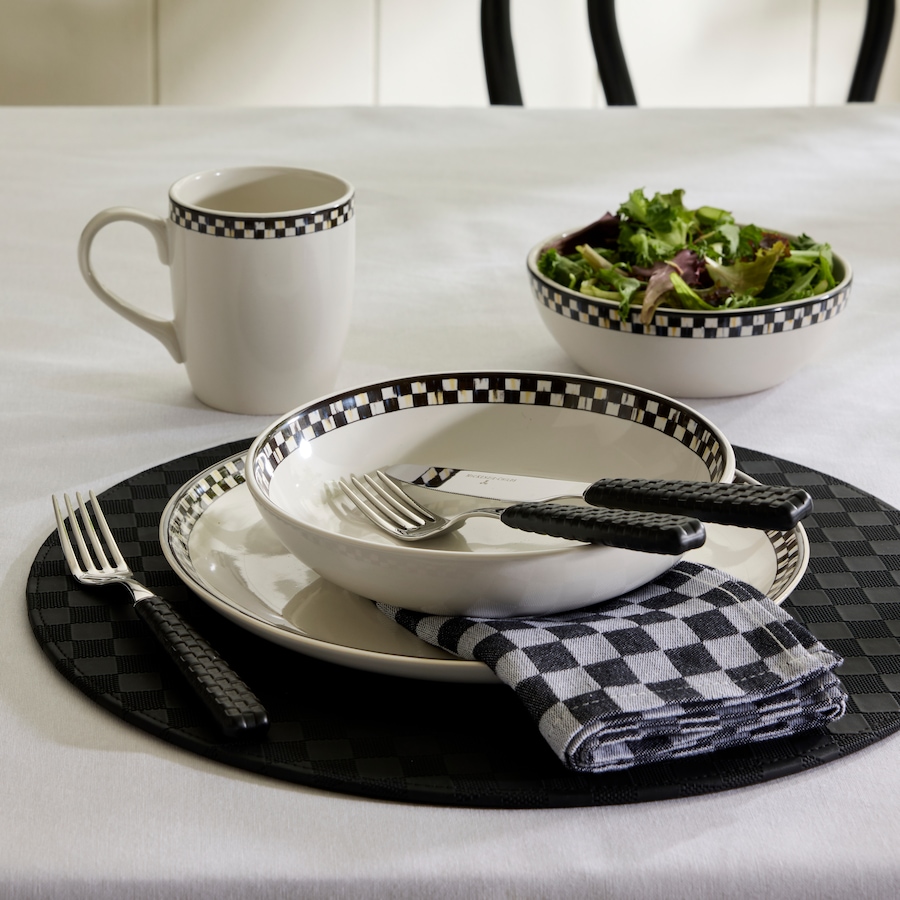 Image 121093_ALTMORE2.jpg, Product 121-093 / Price $115.00 - $172.00, MacKenzie-Childs Courtly Check Everyday Plates (set of 4) from MacKenzie Childs on TSC.ca's Kitchen department