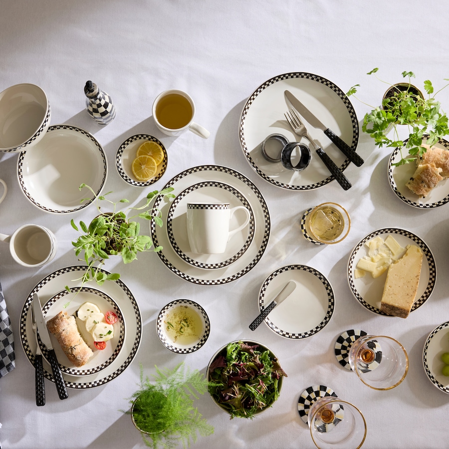 Image 121093_ALTMORE3.jpg, Product 121-093 / Price $115.00 - $172.00, MacKenzie-Childs Courtly Check Everyday Plates (set of 4) from MacKenzie Childs on TSC.ca's Kitchen department