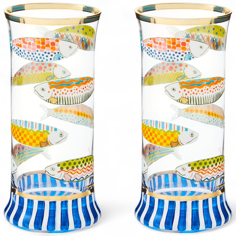 Image 121110_GOFSH.jpg, Product 121-110 / Price $137.00, MacKenzie-Childs Highball Glass (set of 2) from MacKenzie Childs on TSC.ca's Kitchen department
