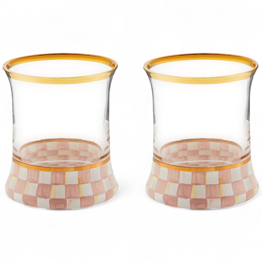 Image 121112_ROSCK.jpg, Product 121-112 / Price $137.00, MacKenzie-Childs Tumbler Glass (set of 2) from MacKenzie Childs on TSC.ca's Kitchen department