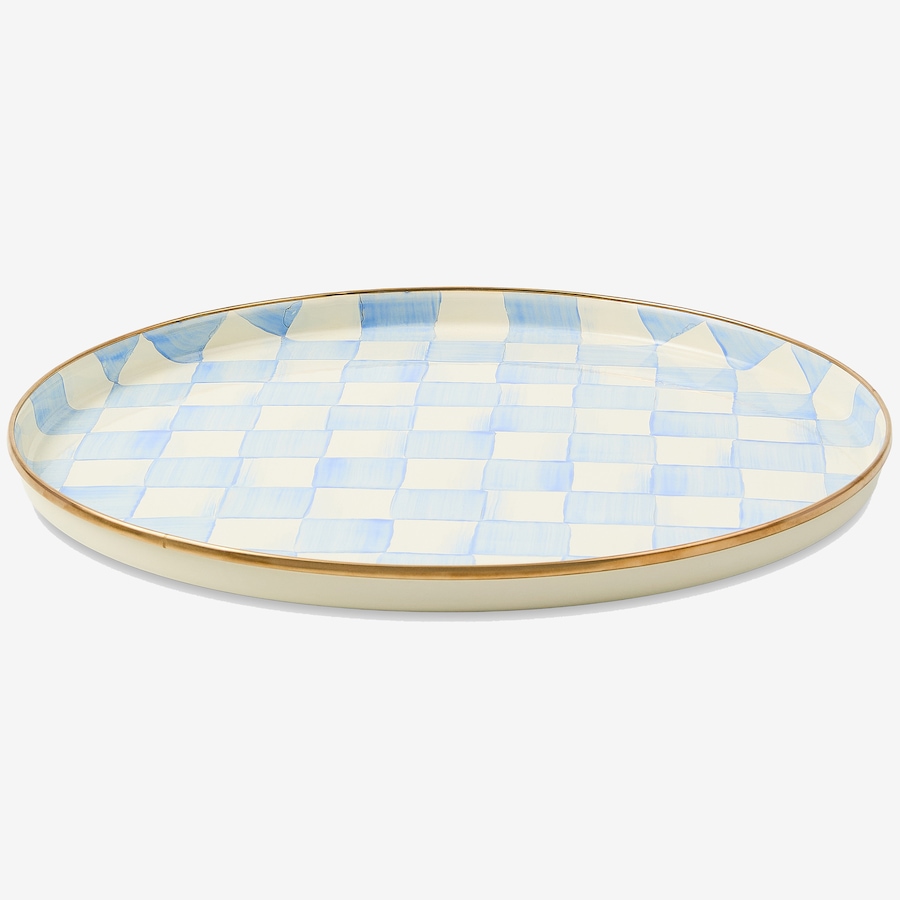 Image 121113_SKYCK.jpg, Product 121-113 / Price $150.00, Mackenzie-Childs Round Tray from MacKenzie Childs on TSC.ca's Kitchen department
