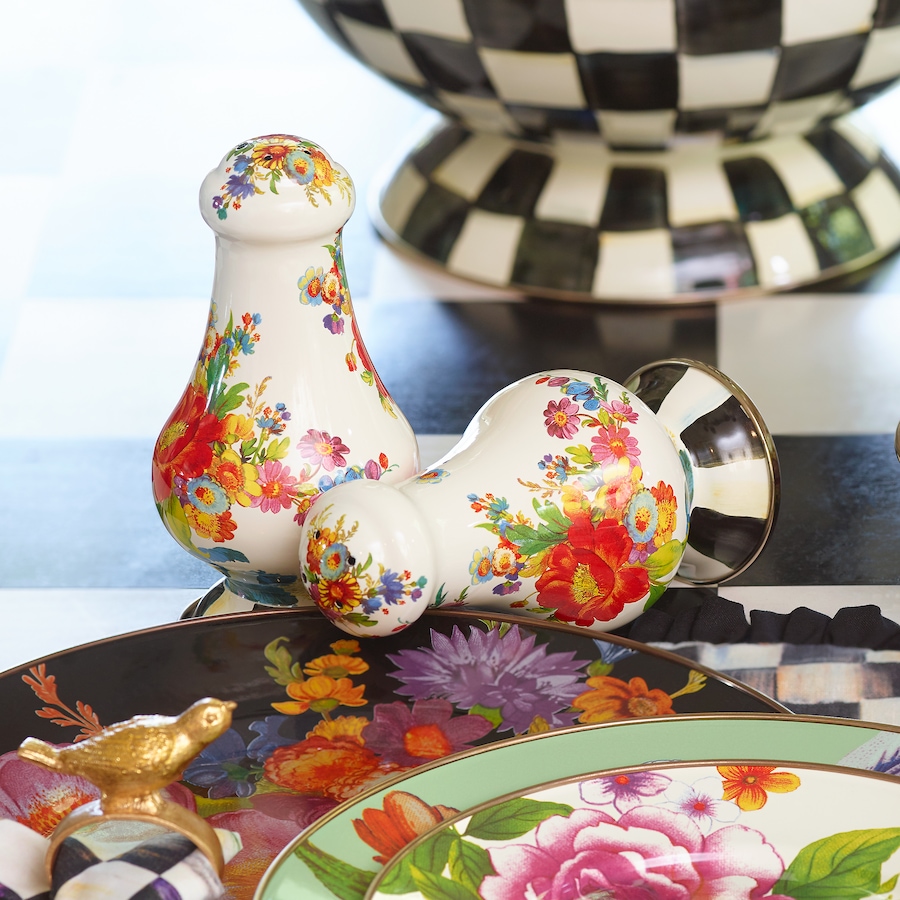 Image 121119_ALTMORE5.jpg, Product 121-119 / Price $186.00, Mackenzie-Childs Large Salt and Pepper Shakers from MacKenzie Childs on TSC.ca's Kitchen department