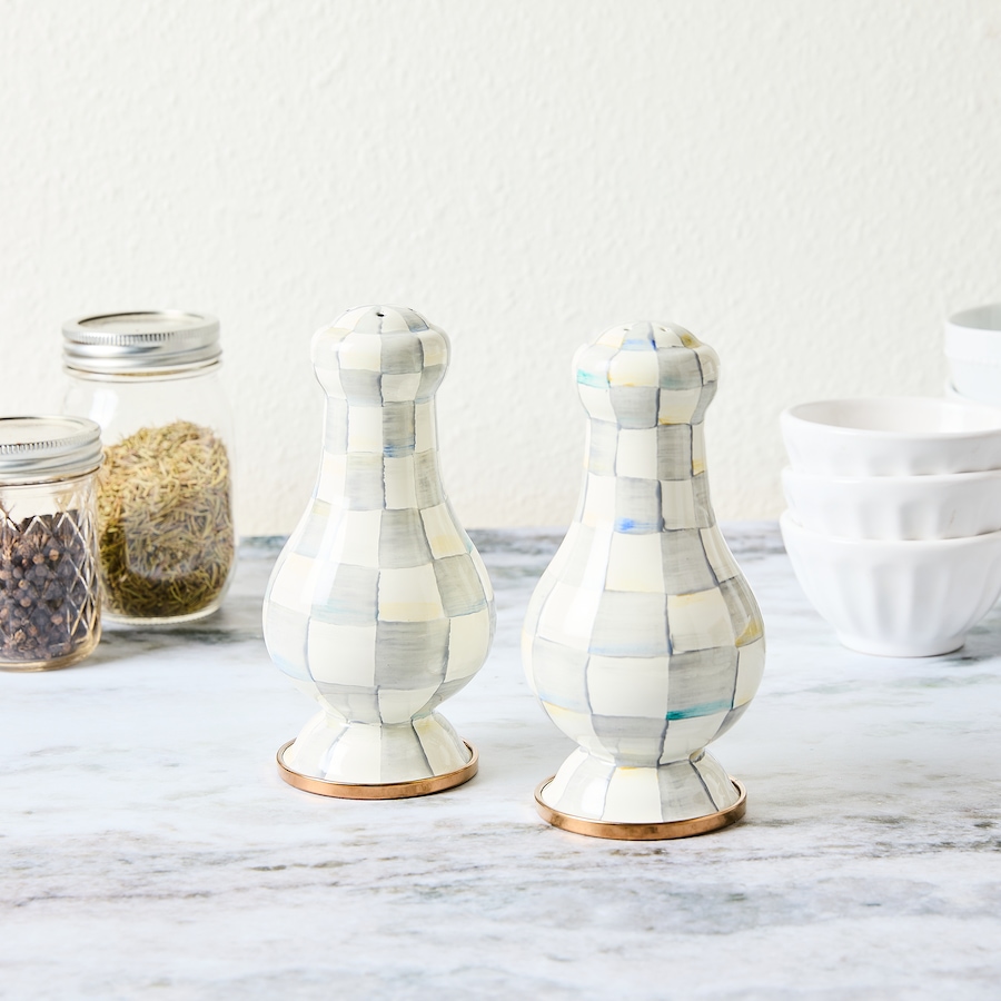 Image 121119_ALTMORE7.jpg, Product 121-119 / Price $186.00, Mackenzie-Childs Large Salt and Pepper Shakers from MacKenzie Childs on TSC.ca's Kitchen department
