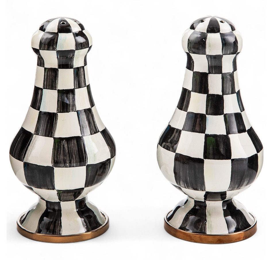Image 121119_CRYCK.jpg, Product 121-119 / Price $149.00, Mackenzie-Childs Large Salt and Pepper Shakers from MacKenzie Childs on TSC.ca's Kitchen department