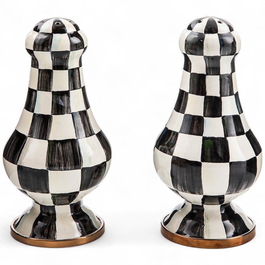 Image 121119_CRYCK.jpg, Product 121-119 / Price $186.00, Mackenzie-Childs Large Salt and Pepper Shakers from MacKenzie Childs on TSC.ca's Kitchen department