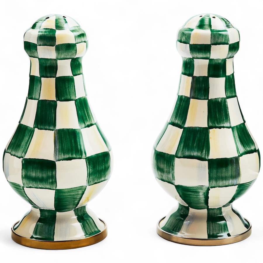 Image 121119_EMECK.jpg, Product 121-119 / Price $186.00, Mackenzie-Childs Large Salt and Pepper Shakers from MacKenzie Childs on TSC.ca's Kitchen department