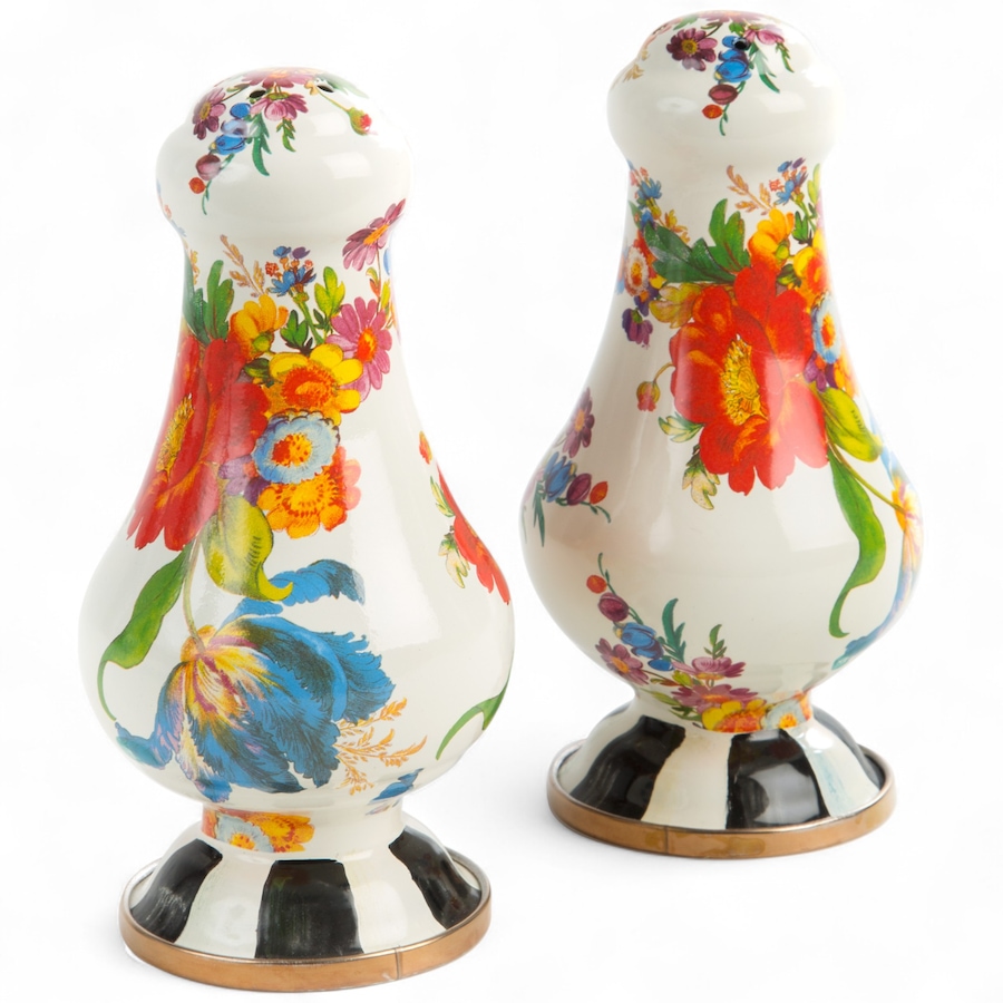 Image 121119_FLMTW.jpg, Product 121-119 / Price $186.00, Mackenzie-Childs Large Salt and Pepper Shakers from MacKenzie Childs on TSC.ca's Kitchen department