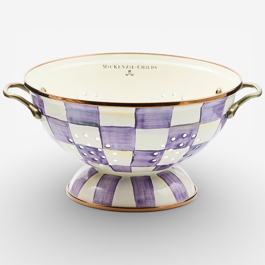 Image 121120_VIOCK.jpg, Product 121-120 / Price $135.00 - $172.00, Mackenzie-Childs Colander from MacKenzie Childs on TSC.ca's Kitchen department