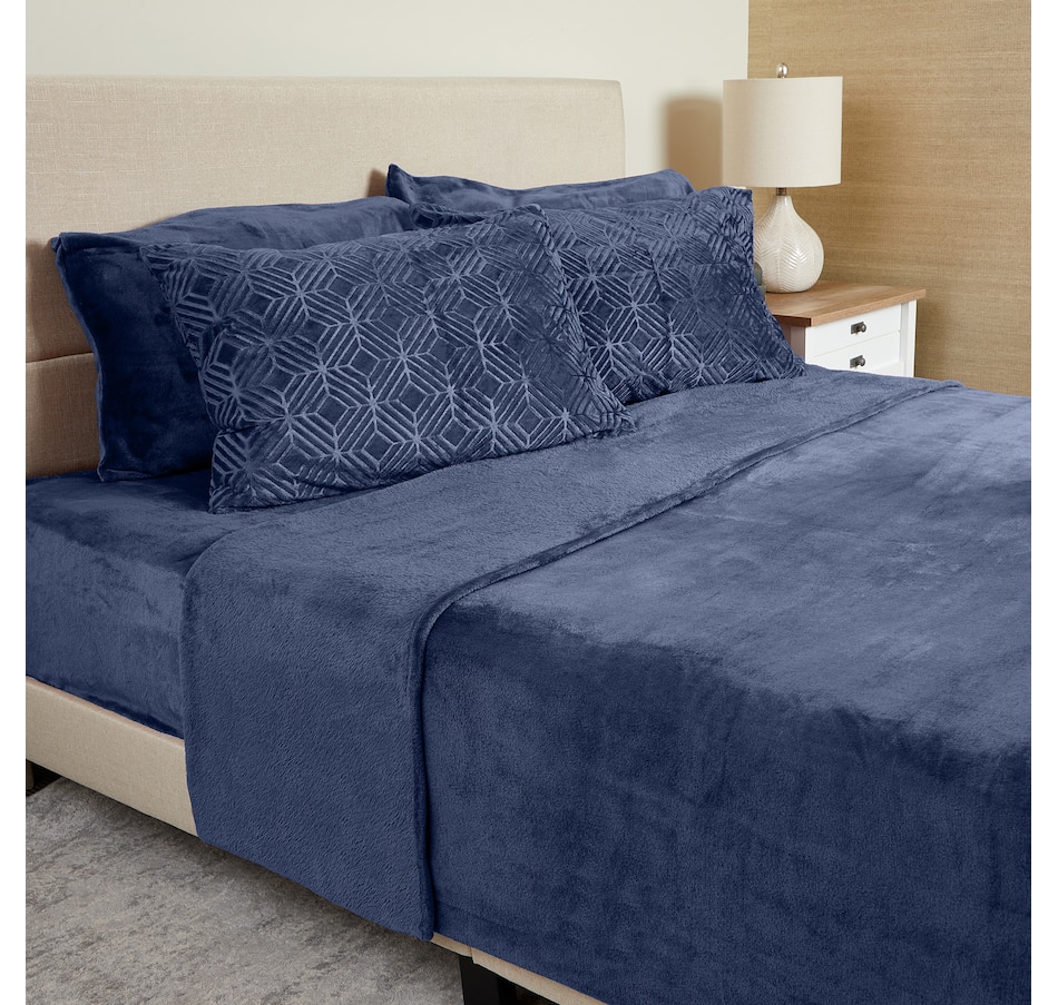 Image 121132_BLUTE.jpg, Product 121-132 / Price $85.00 - $100.00, Home Suite Mink 6-Piece Sheet Set from Home Suite on TSC.ca's Home & Garden department