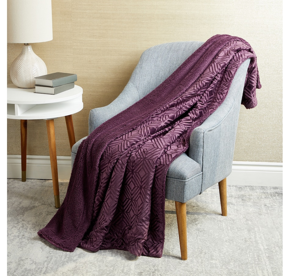 Image 121134_PLM.jpg, Product 121-134 / Price $19.88, Home Suite Mink Oversized Throw with Sherpa Back from Home Suite on TSC.ca's Home & Garden department