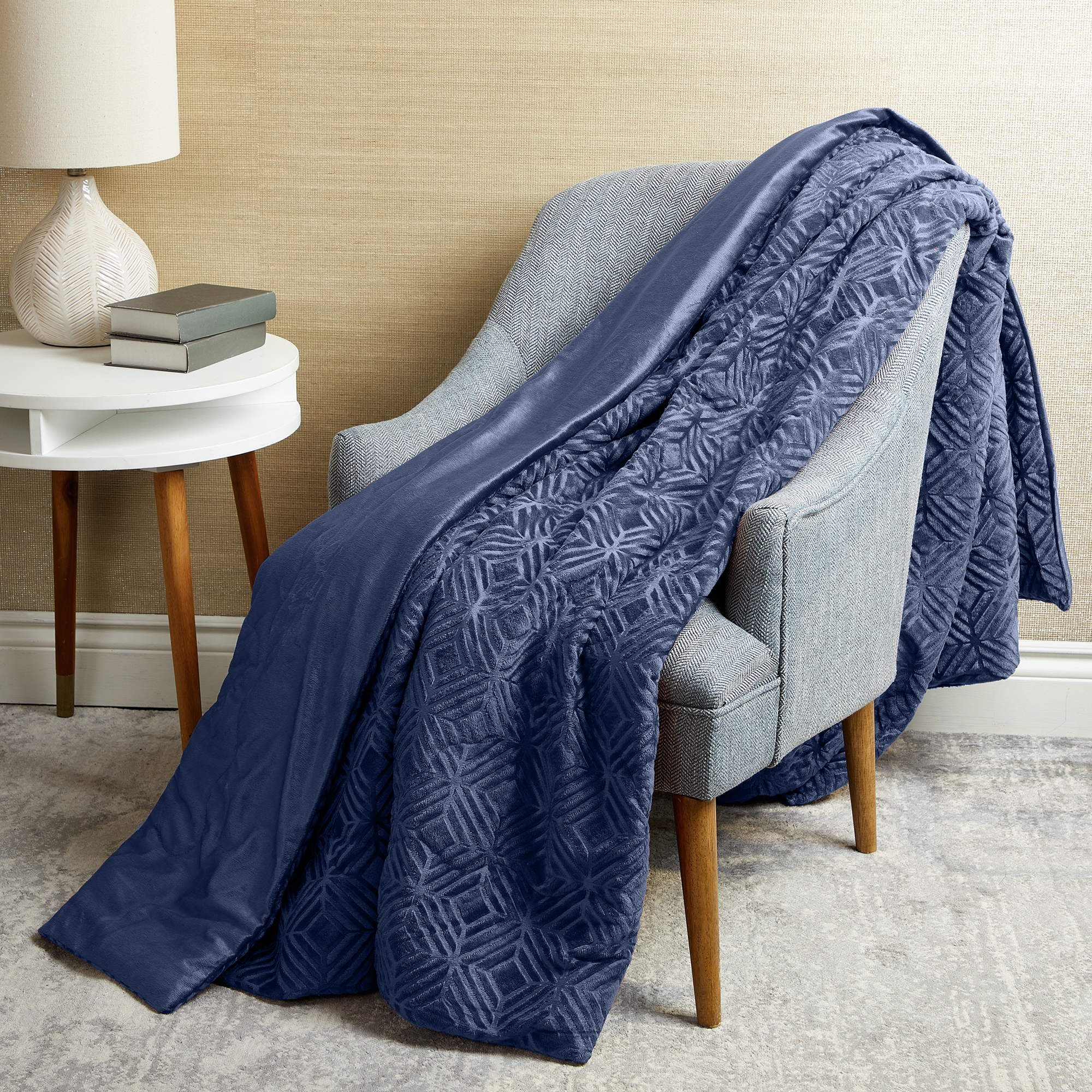 Home Suite Mink Embossed Reversible Blanket - TSC.ca Home Suite Mink Embossed Reversible Blanket - TSC.ca