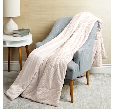 Home Suite Mink Embossed Reversible Blanket