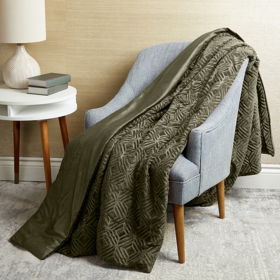 Image 121136_OLI.jpg, Product 121-136 / Price $36.88 - $53.88, Home Suite Mink Embossed Reversible Blanket from Home Suite on TSC.ca's Home & Garden department