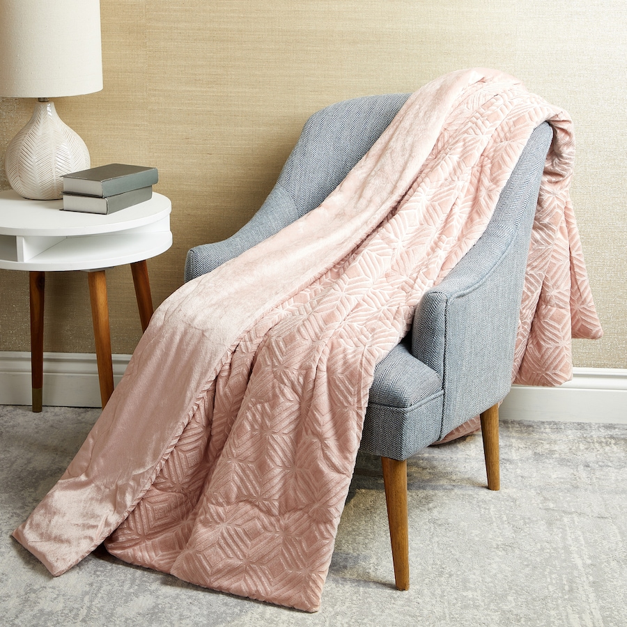 Image 121136_RSE.jpg, Product 121-136 / Price $36.88 - $53.88, Home Suite Mink Embossed Reversible Blanket from Home Suite on TSC.ca's Home & Garden department