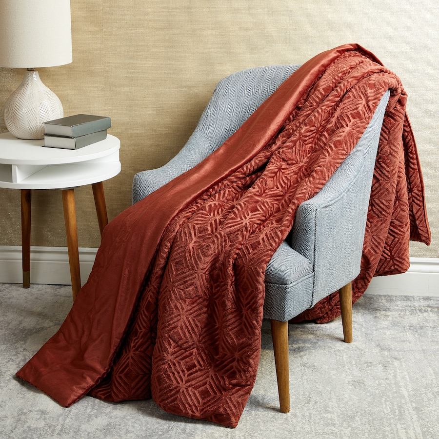 Image 121136_TRRC.jpg, Product 121-136 / Price $36.88 - $53.88, Home Suite Mink Embossed Reversible Blanket from Home Suite on TSC.ca's Home & Garden department