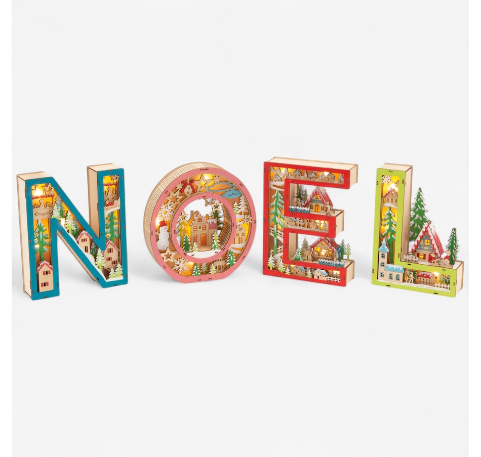 Image 121142_NOE.jpg, Product 121-142 / Price $59.99 - $69.99, Holiday Memories Lighted Laser Cut Sign from Holiday Memories on TSC.ca's Home & Garden department