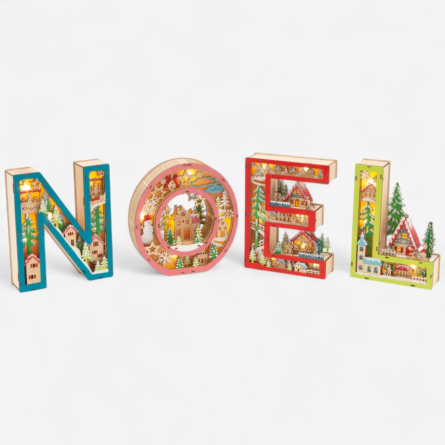 Image 121142_NOE.jpg, Product 121-142 / Price $42.88 - $52.88, Holiday Memories Lighted Laser Cut Sign from Holiday Memories on TSC.ca's Home & Garden department