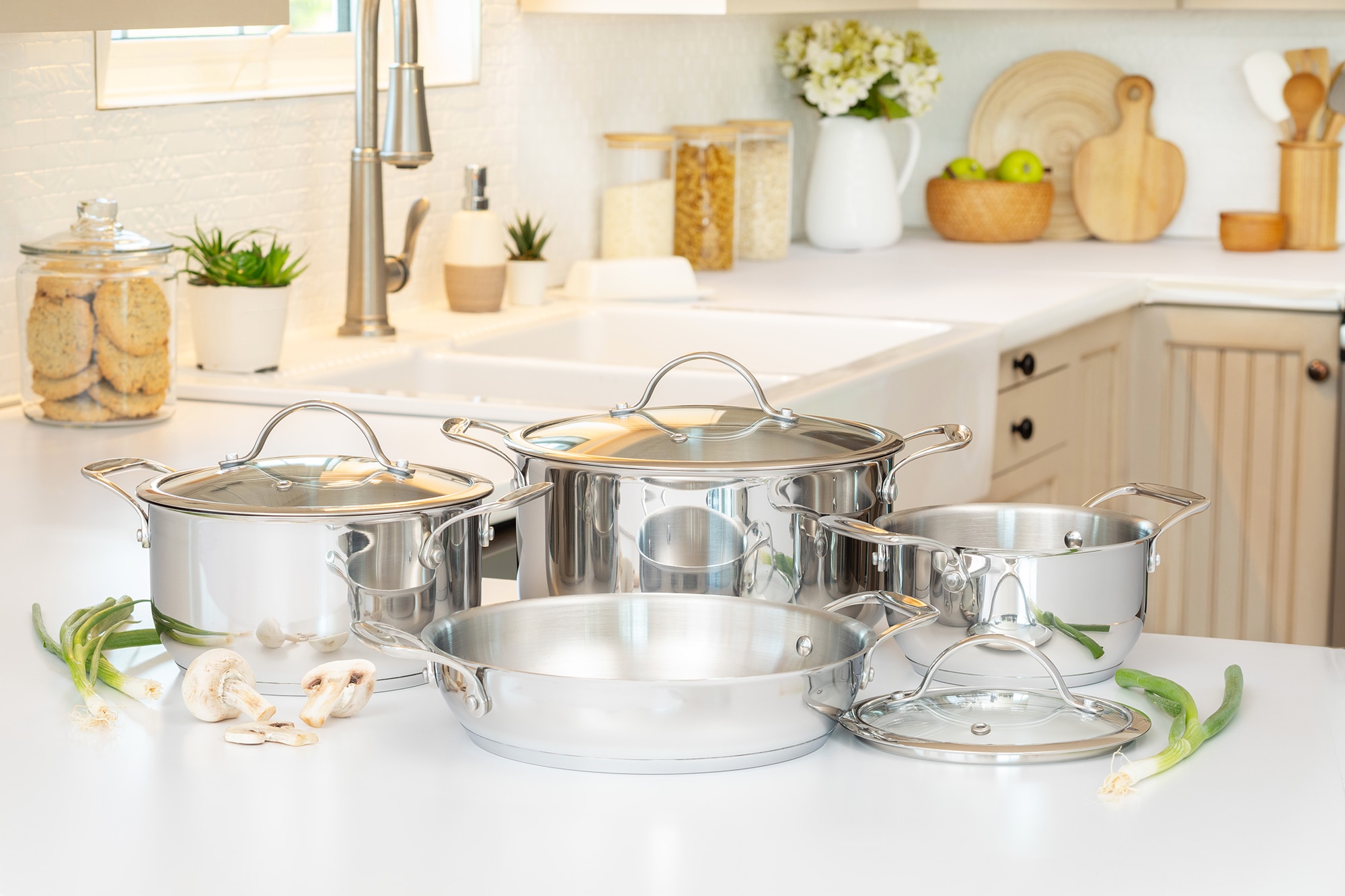 Chef Michael Smith Meyer Nouvelle Stainless Steel 7-Piece Cookware