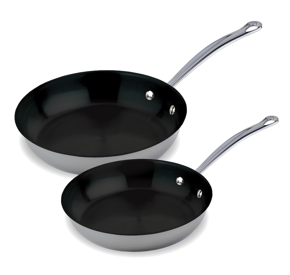 Image 121147.jpg, Product 121-147 / Price $109.99, Chef Michael Smith Meyer Dynasty Clad Non-Stick Frying Pan Set (set of 2) from Meyer on TSC.ca's Kitchen department