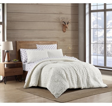 Coleman Embossed Sherpa Comforter Set