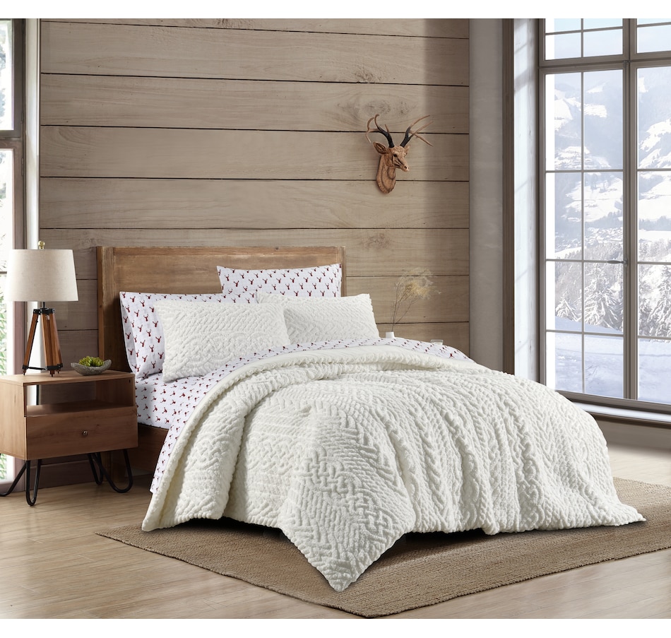 Image 121153_IVR.jpg, Product 121-153 / Price $79.99, Coleman Embossed Sherpa Comforter Set from Coleman on TSC.ca's Home & Garden department