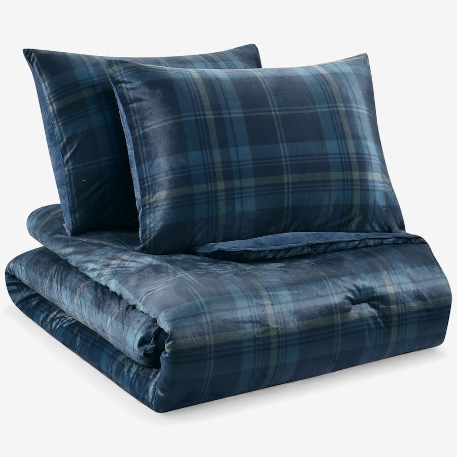 Image 121154_ALTMORE1.jpg, Product 121-154 / Price $34.99 - $44.99, Coleman Printed Mink Noble Plaid Comforter Set from Coleman on TSC.ca's Home & Garden department