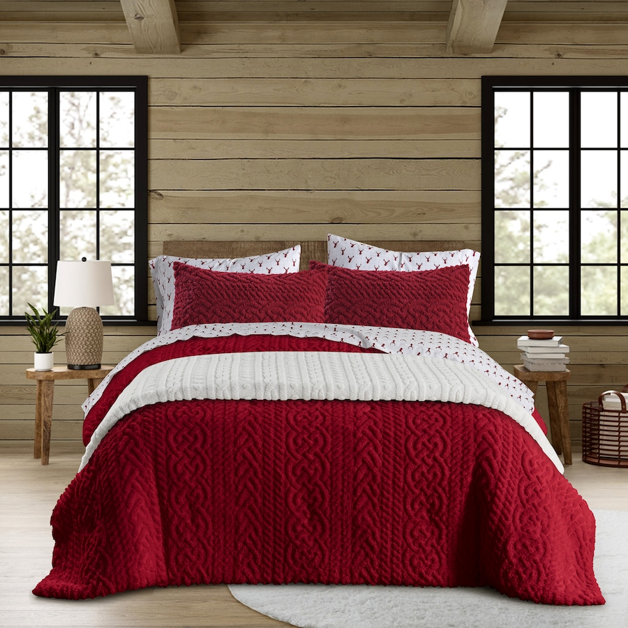 Image 121156_ALTMORE3.jpg, Product 121-156 / Price $49.99 - $59.99, Coleman Jacquard Sherpa Blanket from Coleman on TSC.ca's Home & Garden department