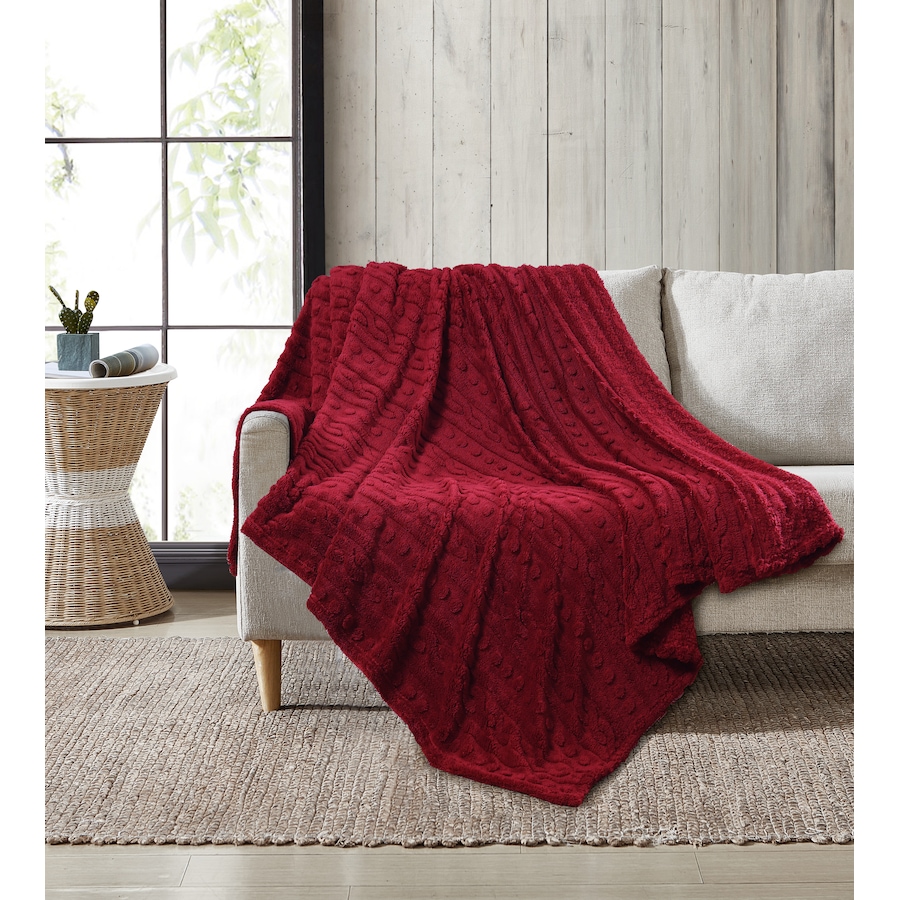 Image 121156_RED.jpg, Product 121-156 / Price $49.99 - $59.99, Coleman Jacquard Sherpa Blanket from Coleman on TSC.ca's Home & Garden department