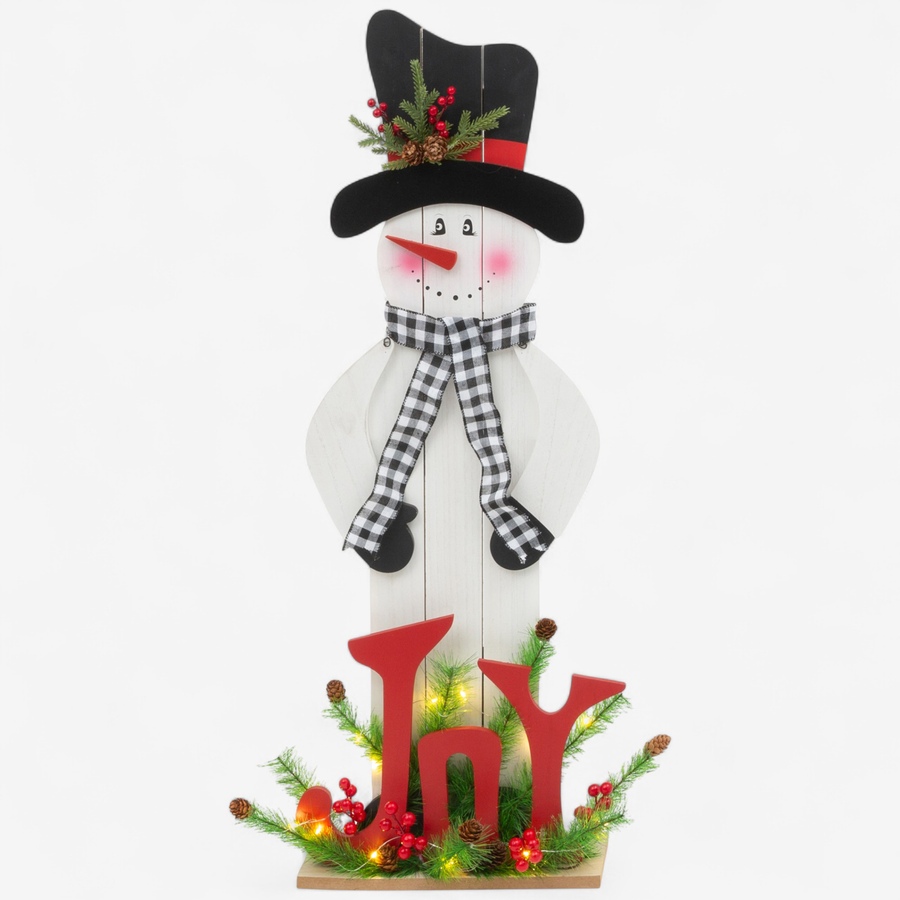 Image 121172_SWN.jpg, Product 121-172 / Price $89.99, Holiday Memories Lighted Wood Decoration with Floral Accent from Holiday Memories on TSC.ca's Home & Garden department