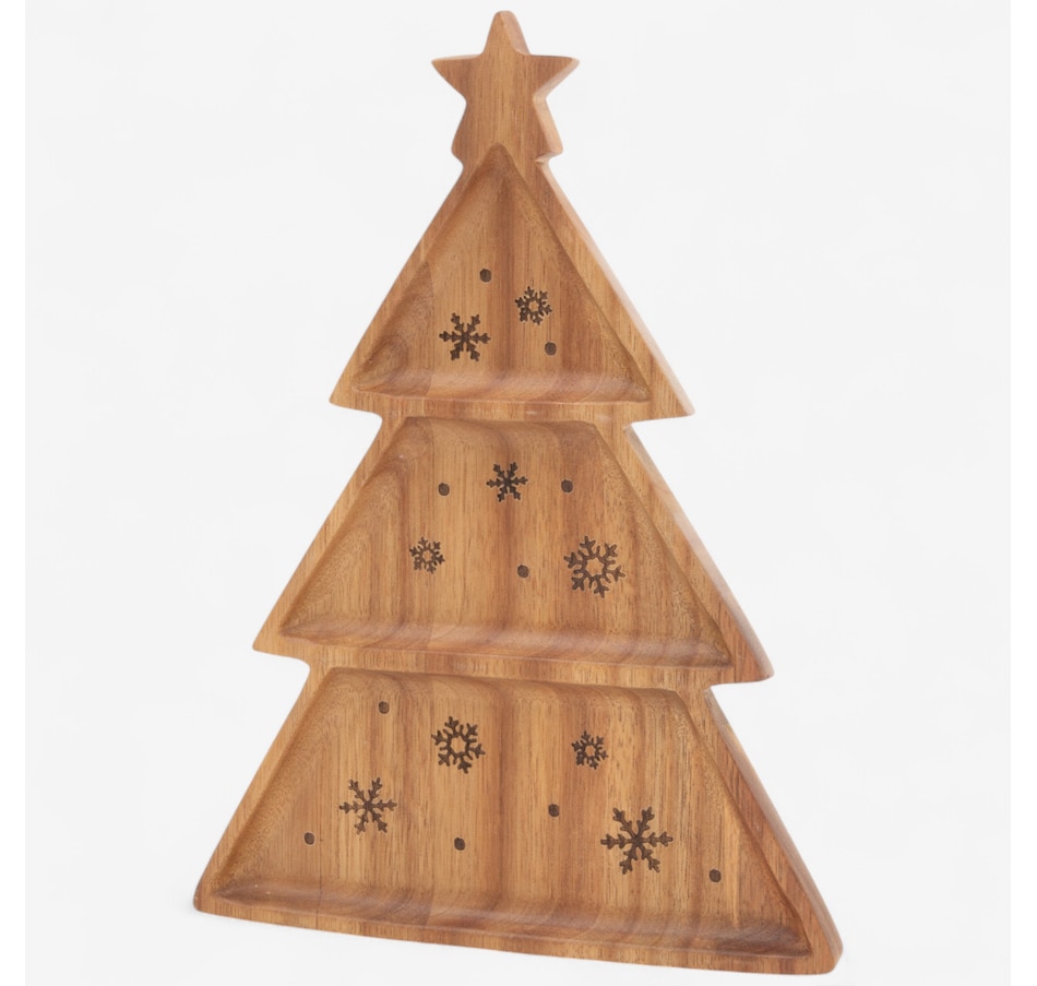 Image 121179_TEE.jpg, Product 121-179 / Price $19.99, Holiday Memories Wood Christmas Plate from Holiday Memories on TSC.ca's Kitchen department