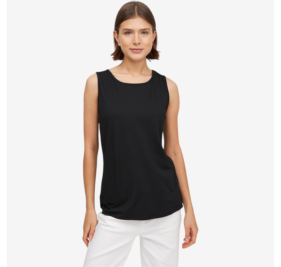 Image 121190_BLK.jpg, Product 121-190 / Price $49.88, Guillaume Brushed Jersey Essential Tank from Guillaume on TSC.ca's Fashion department