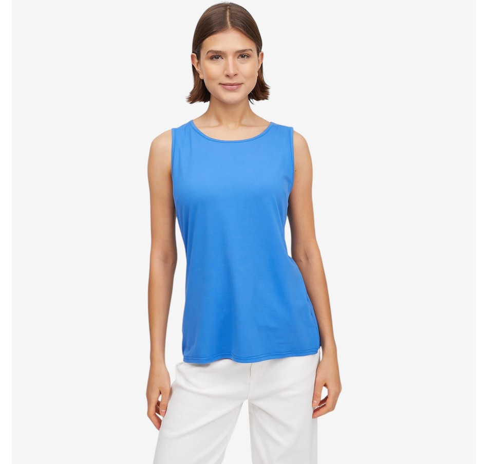 Image 121190_MBLU.jpg, Product 121-190 / Price $49.88, Guillaume Brushed Jersey Essential Tank from Guillaume on TSC.ca's Fashion department