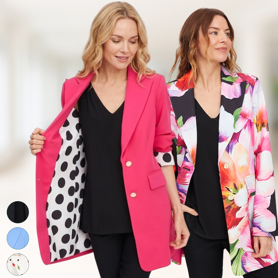 Image 121217_ALTMORE100.jpg, Product 121-217 / Price $59.88, C Wonder Crepe Blazer with Printed Lining from C. Wonder on TSC.ca's Fashion department