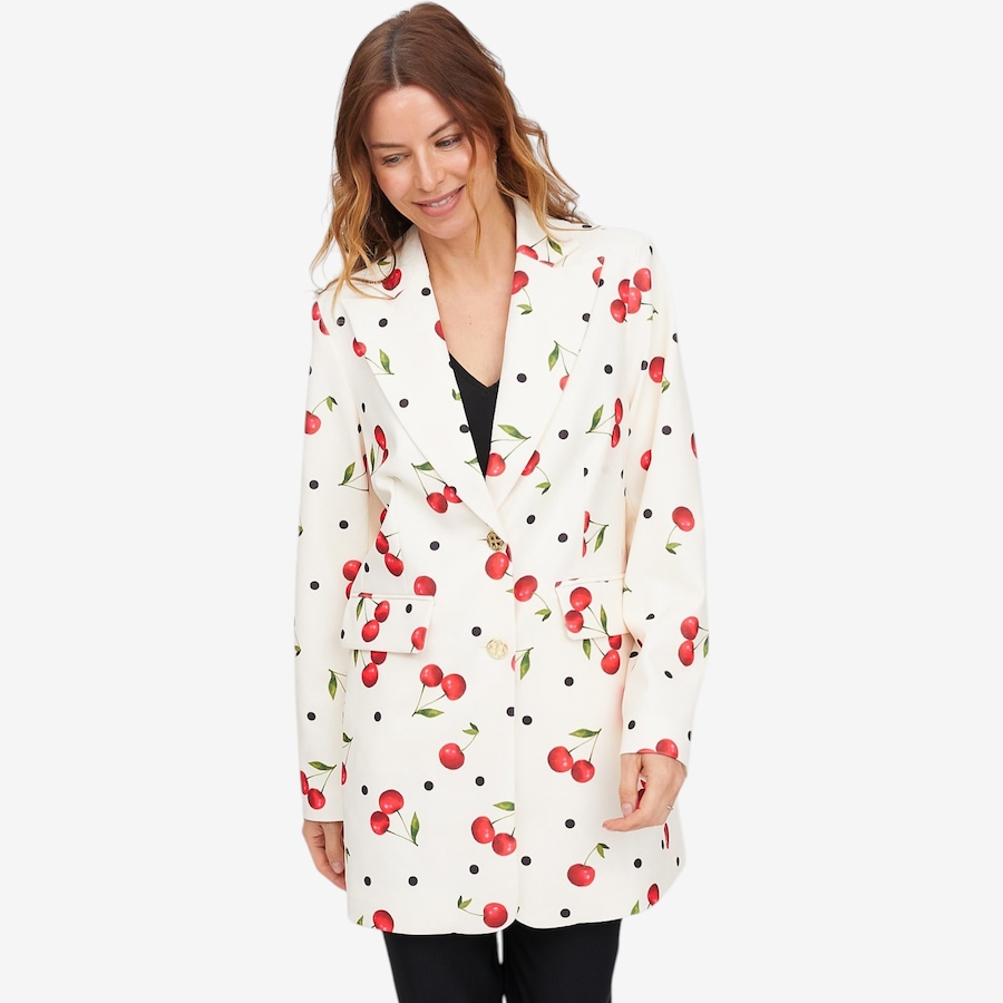 Image 121217_CHEDT.jpg, Product 121-217 / Price $59.88, C Wonder Crepe Blazer with Printed Lining from C. Wonder on TSC.ca's Fashion department