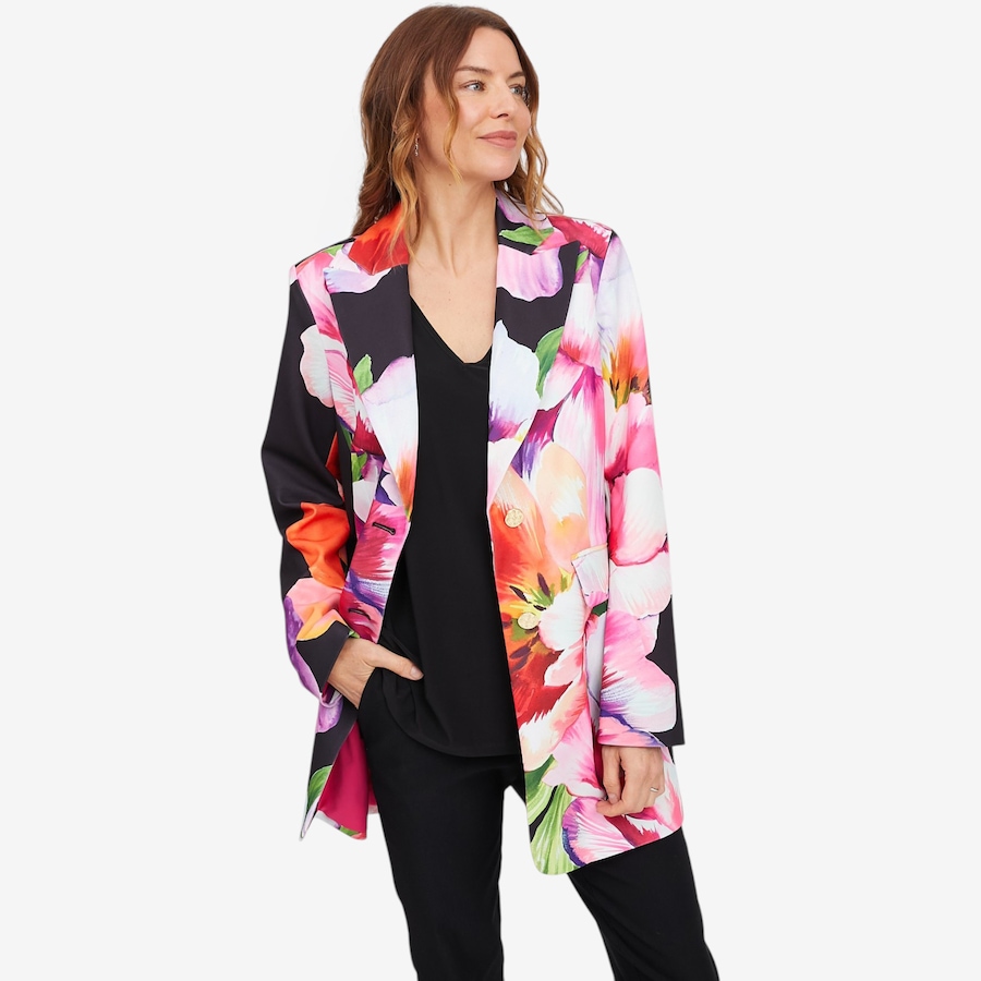 Image 121217_GRAFL.jpg, Product 121-217 / Price $59.88, C Wonder Crepe Blazer with Printed Lining from C. Wonder on TSC.ca's Fashion department