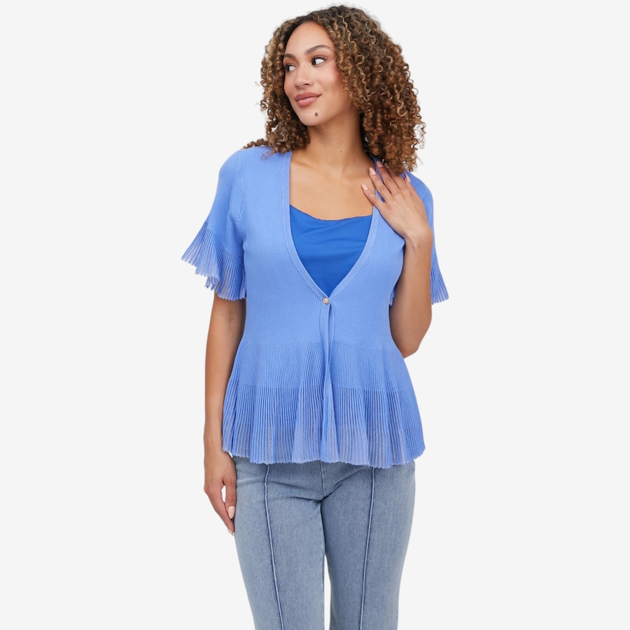 Image 121233_CFE.jpg, Product 121-233 / Price $44.88, C Wonder Ribbed Knit Short Sleeve Cardigan from C. Wonder on TSC.ca's Fashion department