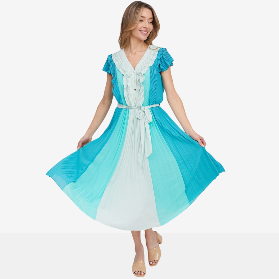 Image 121245_SEFCB.jpg, Product 121-245 / Price $59.88, C Wonder Chiffon Cascading Ruffles Midi Dress from C. Wonder  on TSC.ca's Fashion department
