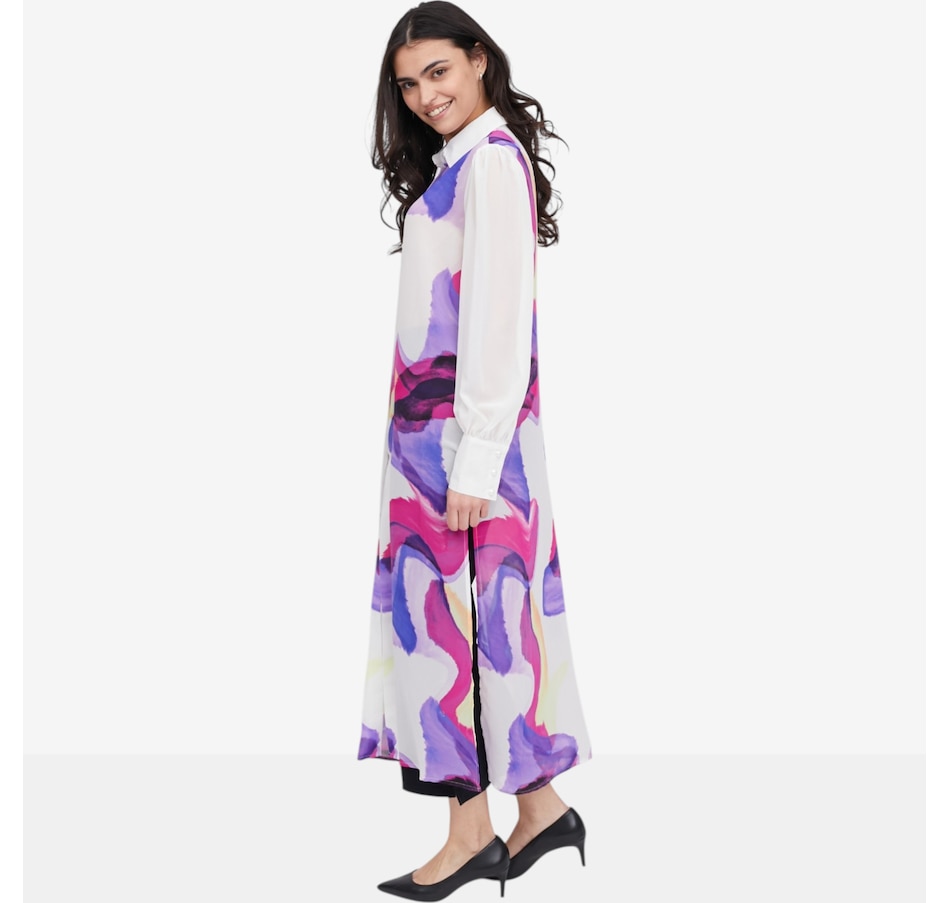 Image 121252_ALTMORE1.jpg, Product 121-252 / Price $69.99, C Wonder Printed Chiffon Duster Shirt from C. Wonder on TSC.ca's Fashion department